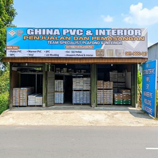 Ghina PVC Interior Cihideung Cipelang Cijeruk Bogor - Toko Plafon PVC Bogor Terlengkap, Terbesar, Termurah, dan Terpercaya