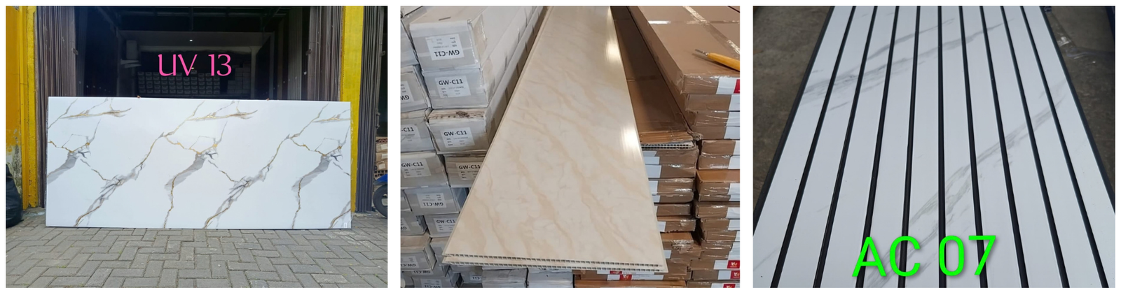 Wallboard - AC Premium - UV Marble - Marmer PVC - Cipanas Cianjur - Ghina PVC Interior - 08111999113